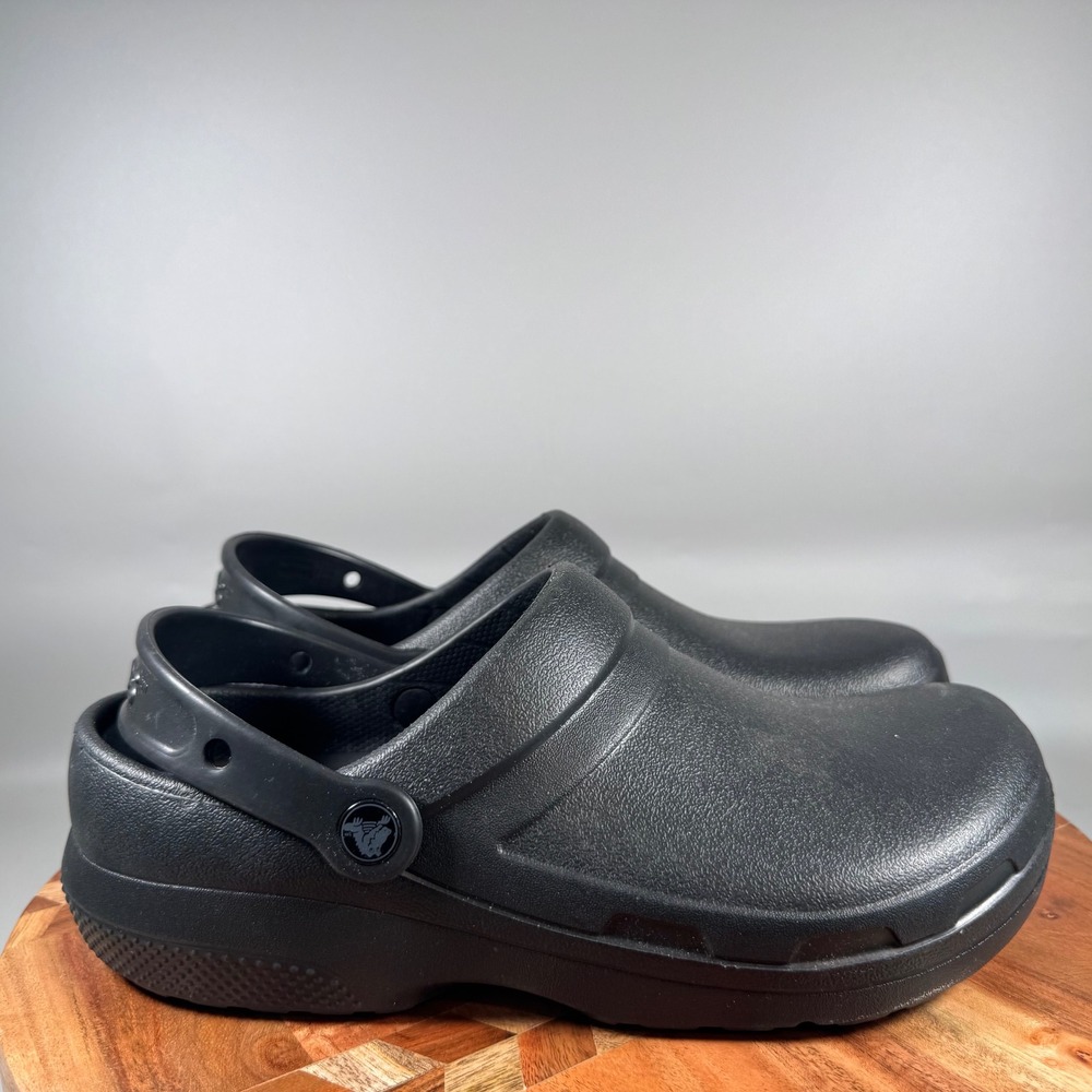 Crocs Specialist II Clog Black Work Shoes Mens 9 Womens 11 Comfort